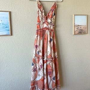 Beautiful fall winery or wedding guest dress!